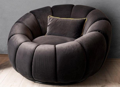 Sessel Farbe schwarz bequem mittelweich Luxuriös für Wohnzimmer Relax Club